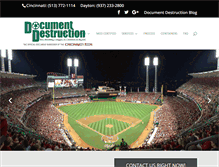 Tablet Screenshot of docdestruction.com